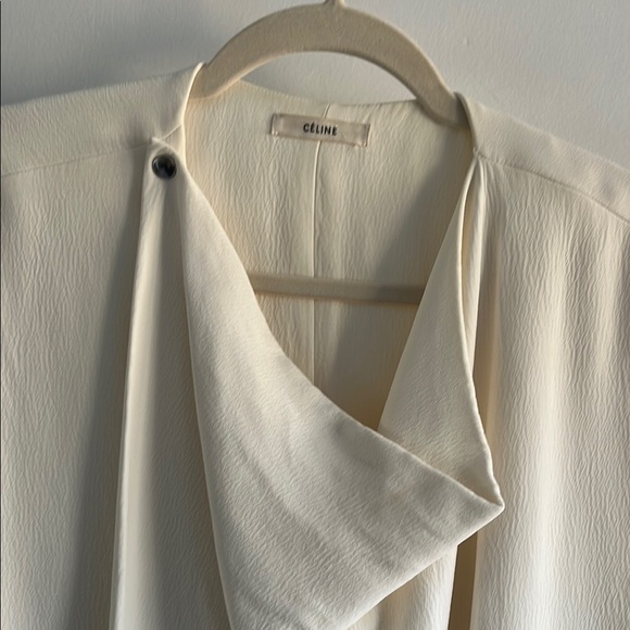 Pheobe Philo Era Celine Cream Blouse - Picture 12 of 14